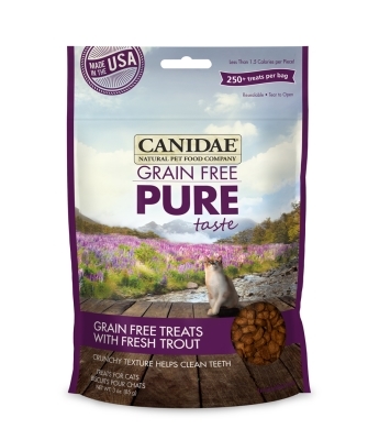 Canidae Grain-Free Pure Taste Cat Treats, Trout, 3 oz