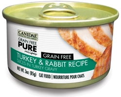 Canidae Grain-Free Pure Turkey & Rabbit Recipe Canned Cat Food, 3 oz, 12 Pack