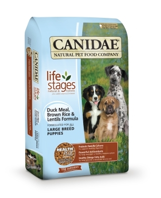 Canidae Large Breed Puppy Dry Dog Food, Duck Rice &amp; Lentil, 15 lbs