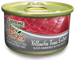 Canidae Life Stages Yellowfin Tuna Entree Canned Cat Food, 3 oz, 12 Pack