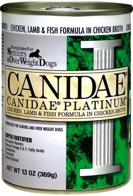 Canidae Platinum Canned Dog Food for Senior &amp; Overweight Dogs, 13 oz, 12 Pack