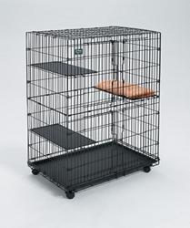 Cat Playpen with 3 Shelves and Bed