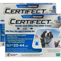Certifect for Dogs 23-44 lbs, 12 Month (Blue)