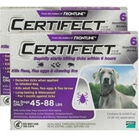 Certifect for Dogs 45-88 lbs, 12 Month (Purple)