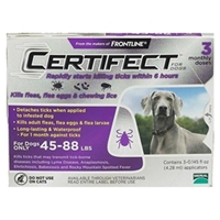 Certifect for Dogs 45-88 lbs, 3 Month (Purple)