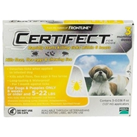 Certifect for Dogs 5-22 lbs, 3 Month (Yellow)