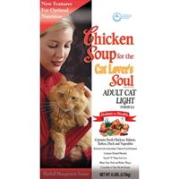 Chicken Soup Light Cat Formula Dry Food, 6 lb - 6 Pack