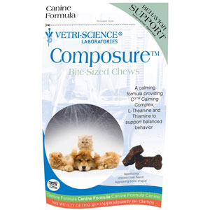Composure Bite-Sized Chews for Dogs, 60 Soft Chews
