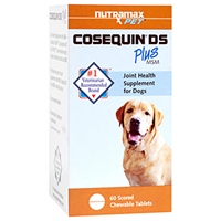 Cosequin DS (Double Strength) Plus MSM for Dogs, 60 Chewable Tablets
