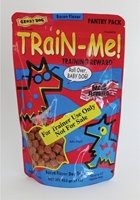 Crazy Dog Train-Me! Training Reward Dog Treats, Bacon, 1 lbs