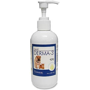 Derma-3 Liquid for Dogs and Cats, 8 oz