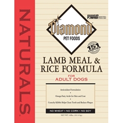 Diamond Naturals Lamb & Rice Adult Dog Formula, 40 lb