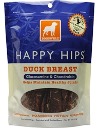 Dogswell Happy Hips Dog Treats, Duck Jerky, 5 oz