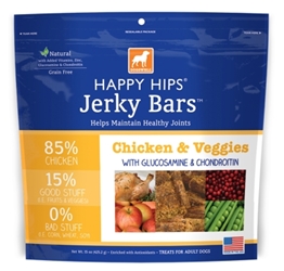 Dogswell Happy Hips Jerky Bars, Chicken & Veggies, 15 oz