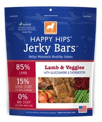 Dogswell Happy Hips Jerky Bars, Lamb & Veggies, 15 oz