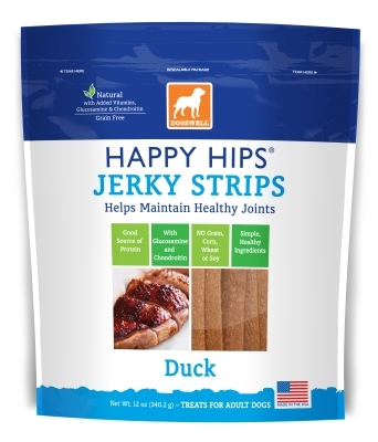 Dogswell Happy Hips Jerky Strips, Duck, 12 oz