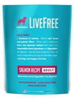 Dogswell LiveFree Grain-Free Dry Dog Food, Adult Salmon Recipe, 12 lbs