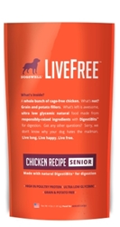 Dogswell LiveFree Grain-Free Dry Dog Food, Senior Chicken Recipe, 4 lbs