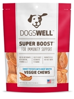 Dogswell Super Boost Veggie Chew Dog Treats, Beef, 15 oz