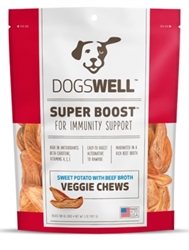 Dogswell Super Boost Veggie Chew Dog Treats, Beef, 5 oz