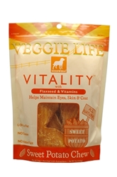 Dogswell Veggie Life Vitality Dog Chews, Sweet Potato, 5 oz