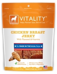 Dogswell Vitality Dog Treats, Chicken Breast Jerky, 3 oz