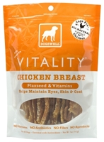 Dogswell Vitality Dog Treats, Chicken Breast Jerky, 5 oz