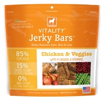 Dogswell Vitality Jerky Bars, Chicken & Veggies, 15 oz