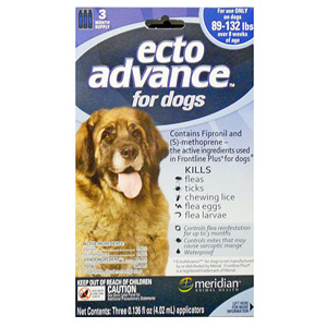 EctoAdvance For Dogs & Puppies 89-132 lbs, 3 Month Supply 