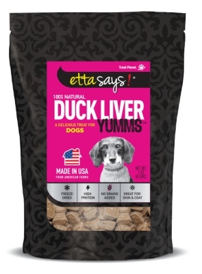 Etta Says Freeze Dried Duck Liver Yumms, 2 oz