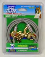 Four Paws Dog Tie-Out Cable, Heavy Weight, 10 ft