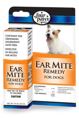 Four Paws Ear Mite Remedy for Dogs, 1 oz