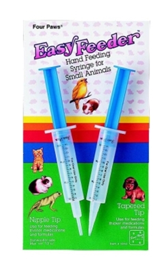 Four Paws Easy Feeder Hand Feeding Syringe for Small Animals, 2 Pack