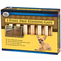 Free Standing Walk Over Wood Gate, 3 Panel