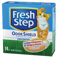 Fresh Step Odor Shield Unscented Cat Litter, 14lb - 3 Pack