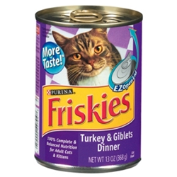 Friskies Classic Pate Turkey & Giblets Dinner, 13 oz - 24 Pack
