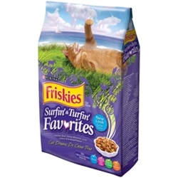 Friskies Surfin & Turfin Favorites Cat Food, 3.5 lb - 6 Pack