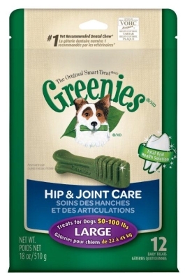 Greenies Hip &amp; Joint Care Treat Pack for Large Dogs, 18 oz, 12 ct