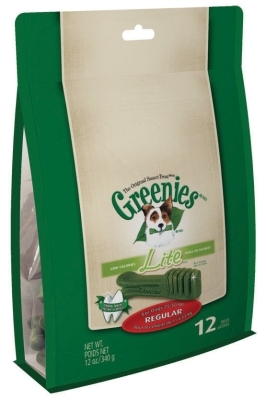Greenies Lite Treat Pack for Regular Dogs, 12 oz, 12 ct