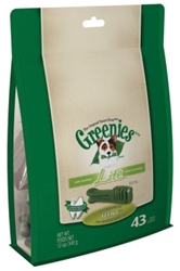 Greenies Lite Treat Pack for Teenie Dogs, 12 oz, 43 ct