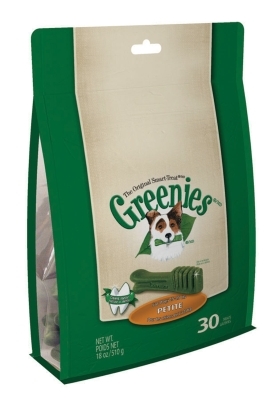 Greenies Mega Treat Pack for Petite Dogs, 18 oz, 30 ct