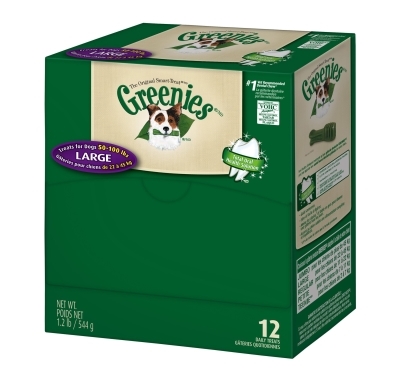 Greenies Mini Me Merchandiser Treat Pack for Large Dogs, 1.2 lbs, 12 ct