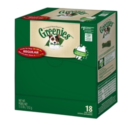 Greenies Mini Me Merchandiser Treat Pack for Regular Dogs, 18 oz, 18 ct