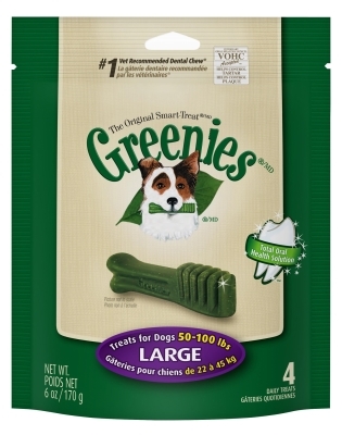 Greenies Mini Treat Pack for Large Dogs, 6 oz, 4 ct
