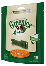 Greenies Mini Treat Pack for Petite Dogs, 6 oz, 10 ct