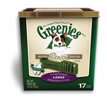 Greenies Senior Tub Treat Pack for Large Dogs, 27 oz, 17 ct