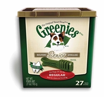 Greenies Senior Tub Treat Pack for Regular Dogs, 27 oz, 27 ct