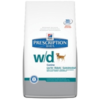 Hills Prescription Diet w/d Canine Low-Fat Glucose Management Gastrointestinal Dry Food, 17.6 lbs