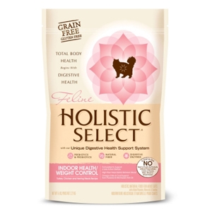 Holistic Select Cat Food Indoor Health/Weight Control, 5 lb - 6 Pack