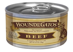 Hound & Gatos Beef Recipe for Cats, 5.5 oz - 24 Pack